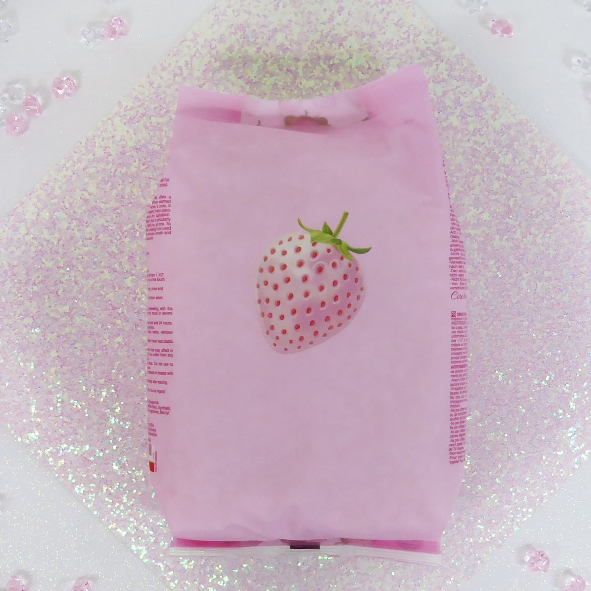 Hard Wax for Hair Removal - Rosin-Free, Thermochromic, 2.2 lb White Strawberry