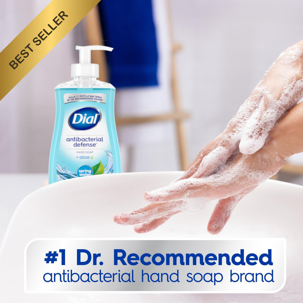 Antibacterial Liquid Hand Soap with Aloe Vera - Spring Water Scent, 11oz Pack of 4
