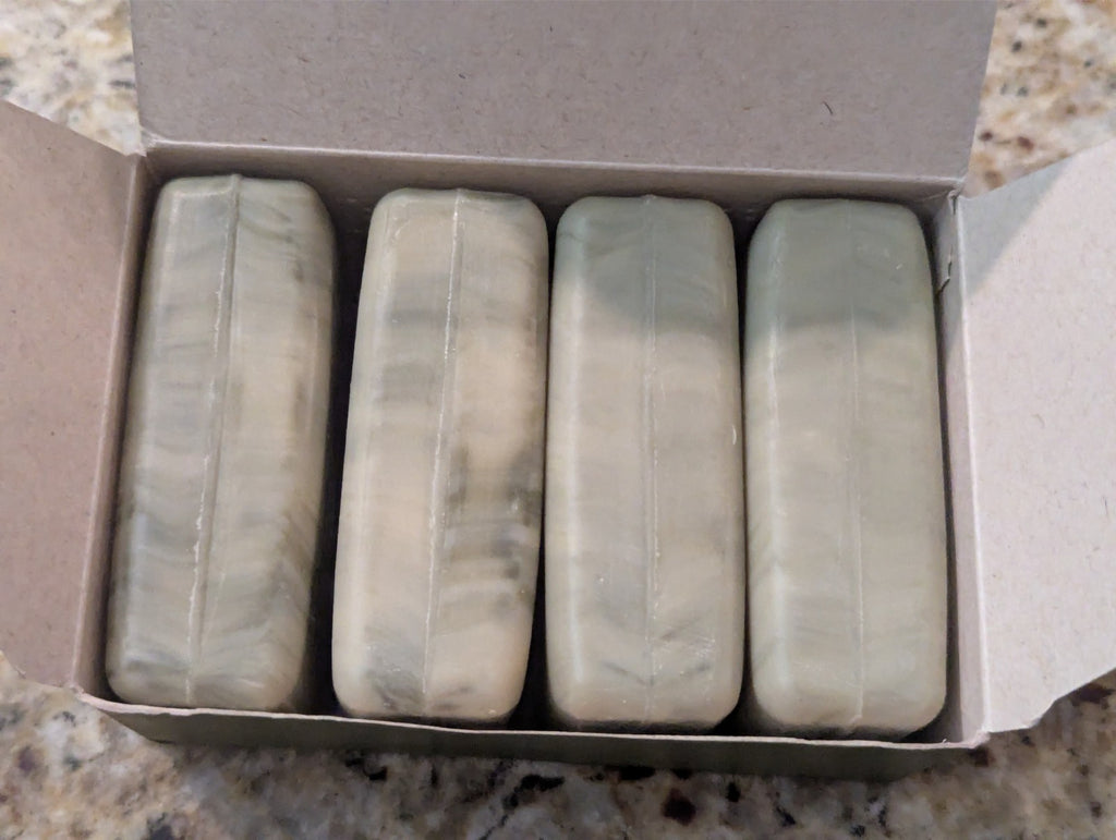 Natura Ekos Creamy Exfoliating Bar Soap with Andiroba - 4 Pack 3.5oz Bars