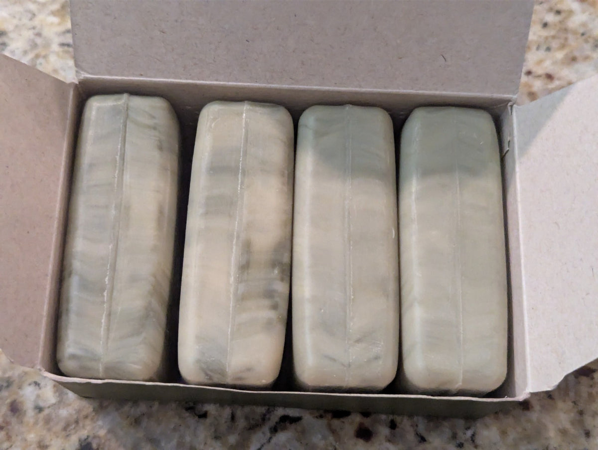 Natura Ekos Creamy Exfoliating Bar Soap with Andiroba - 4 Pack 3.5oz Bars
