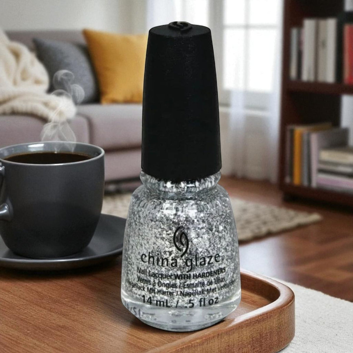 Silver Nail Polish - Long-Lasting Metallic Manicure - 1423