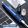 Men Nose Ear Hair Trimmer - Electric Beard Mustache Eyebrow Clipper