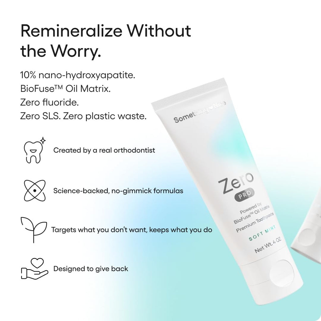 Zero Pro Fluoride-Free Toothpaste with Nano Hydroxyapatite - Mint 4oz