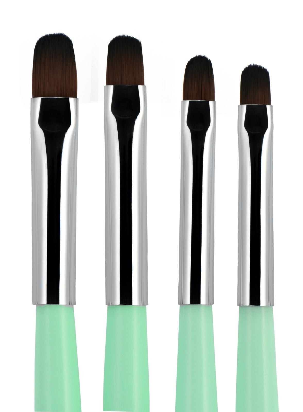 4pcs Gel Nail Brush Set for UV & Poly Gel Nail Extensions - Nail Art Tool