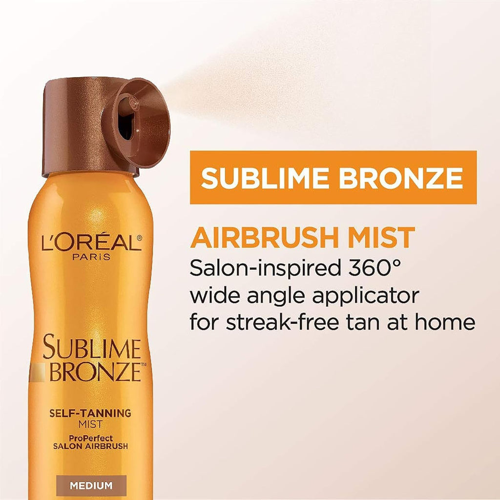 Self Tanning Mist - Medium to Natural Spray Tan, 4.6 Oz, Paraben-Free