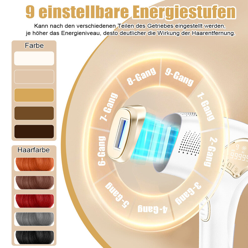 3-in-1 Ice Cooling Laser Hair Removal Device Painless & Permanent