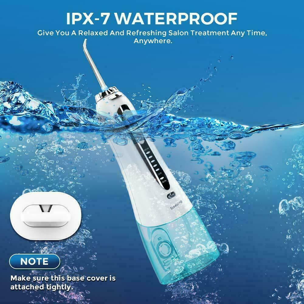 Electric Water Flosser Oral Irrigator with 5 Modes Rechargeable USB Waterproof