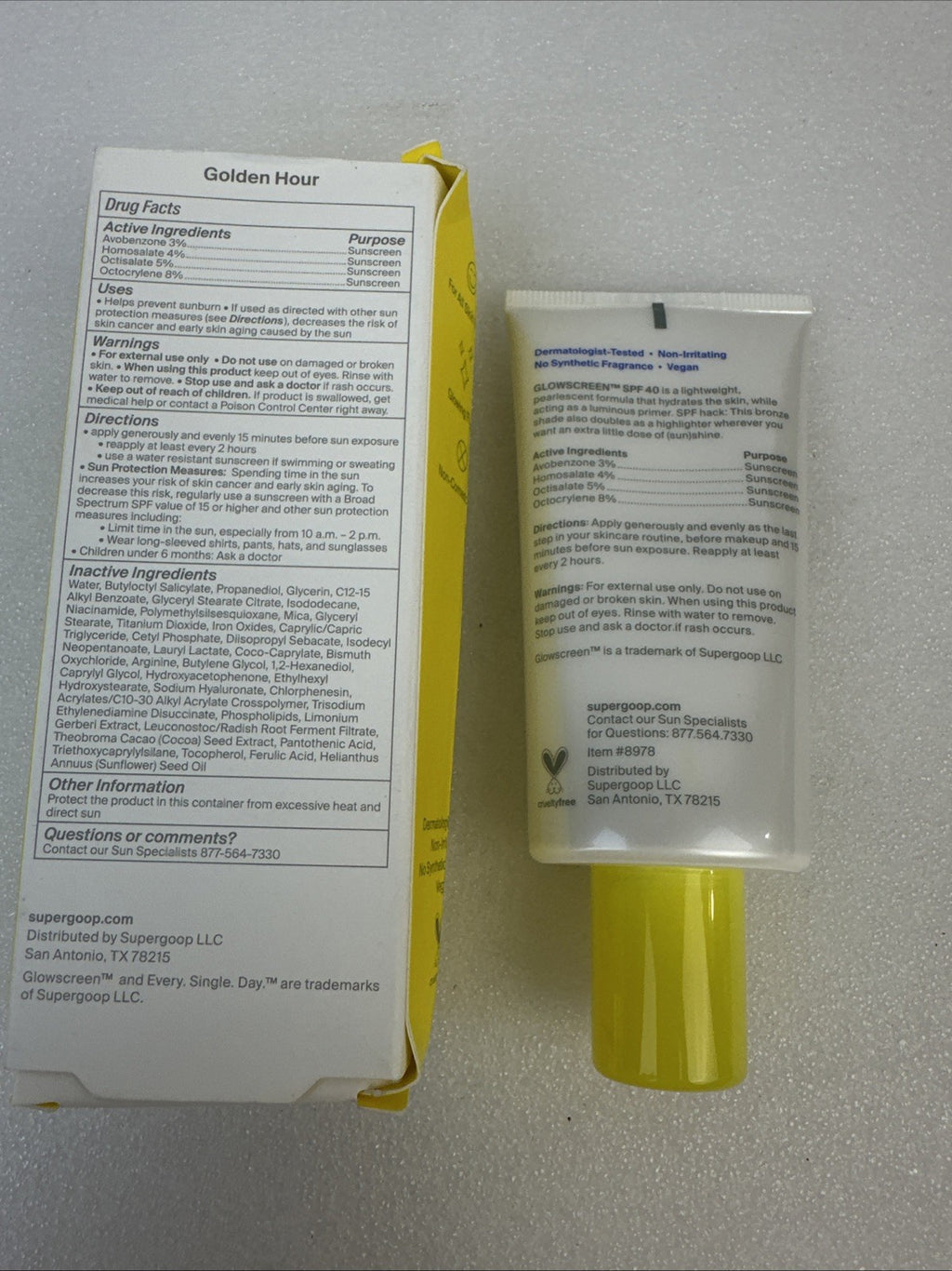 SPF 40 Glowscreen Sunscreen with Golden Hour Finish - 1.7 Fl Oz Sealed