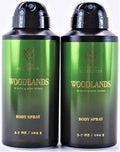 Men's Deodorizing Body Spray - Woodland Scent 3.7oz (2 Pack)