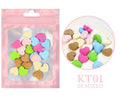 20Pcs Cartoon Resin Nail Art Ornaments for Manicure & Craft Projects
