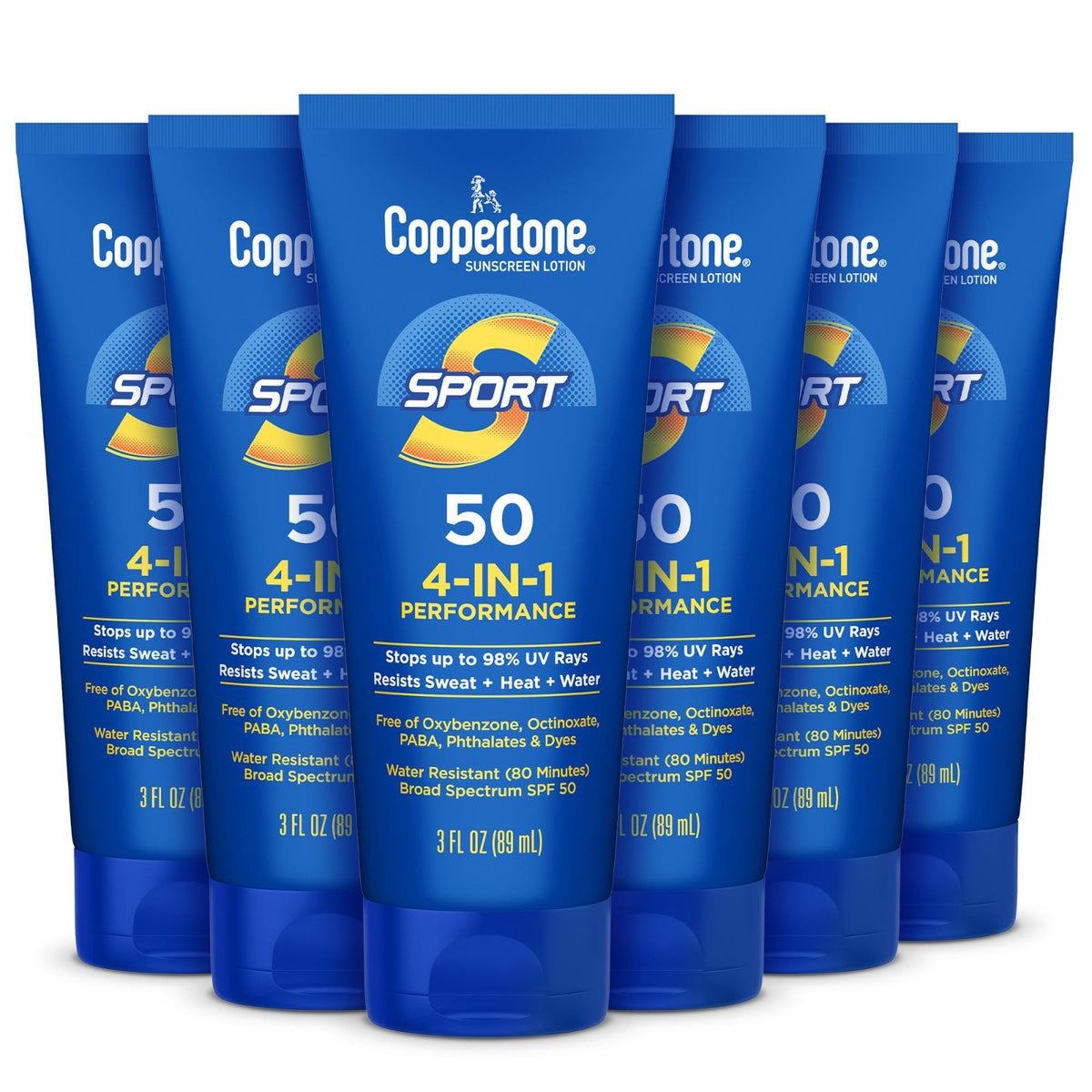 SPF 50 Water-Resistant Sunscreen Lotion Multipack - 6 x 3 fl oz