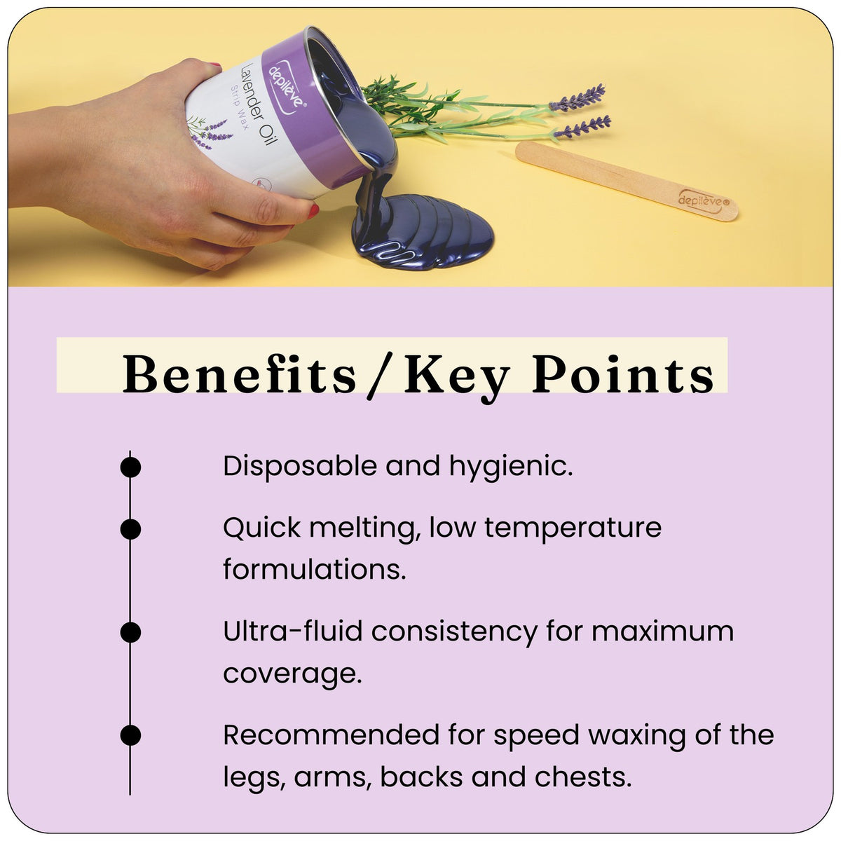 Gentle Azulene Wax for Sensitive Skin - Hair Removal Strips & Cream