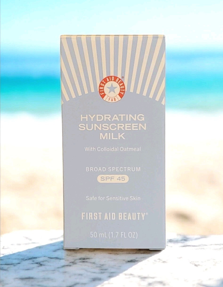 Hydrating Sunscreen Milk SPF 45 - Broad Spectrum Facial Sunblock, 1.7 fl oz