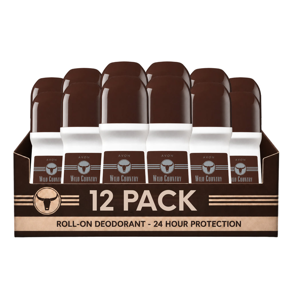 Bulk Avon Wild Country Roll-On Deodorant 2.6oz - 16 Pack with Free Haiku