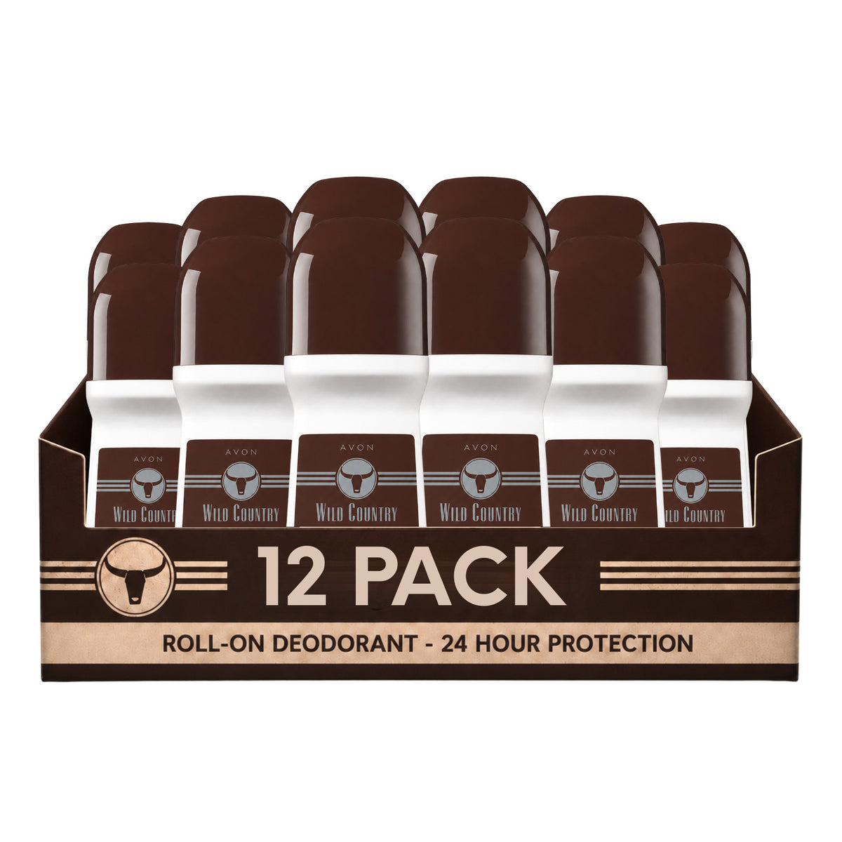 Bulk Avon Wild Country Roll-On Deodorant 2.6oz - 16 Pack with Free Haiku