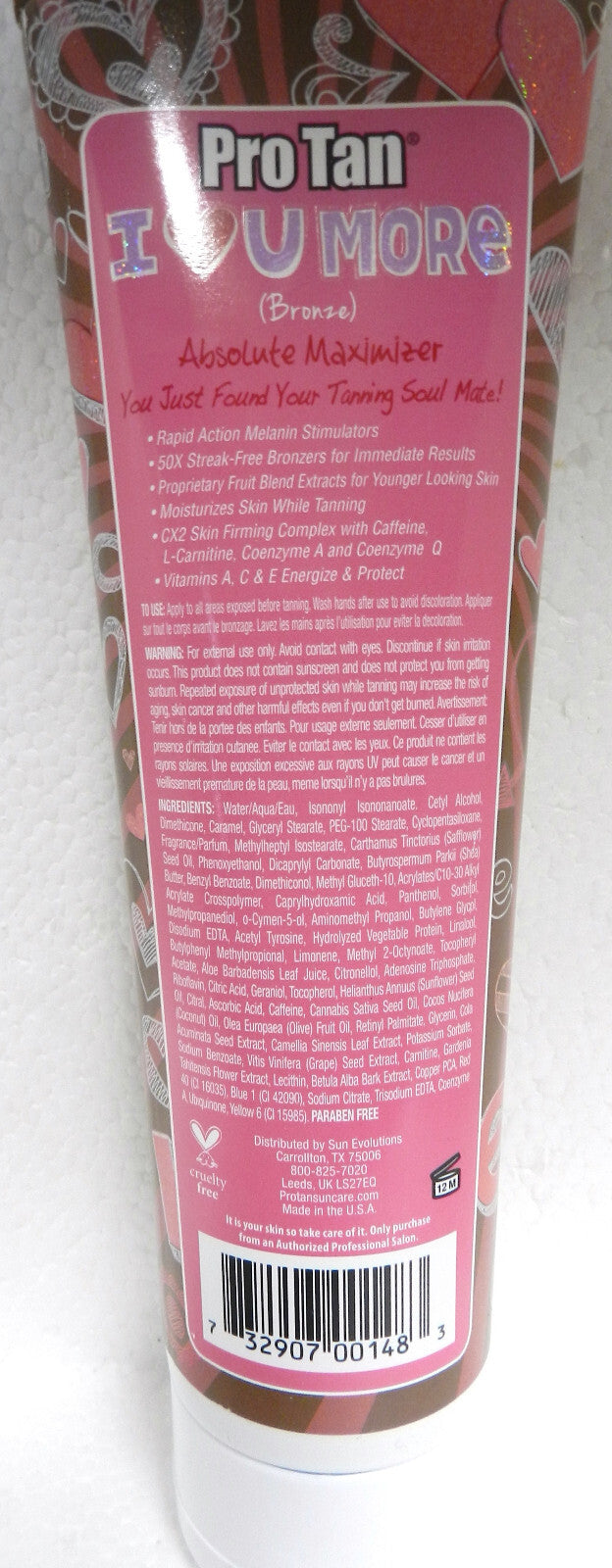 ProTan I Love U More Maximer 50x Streak-Free Tanning Lotion - Dark Bronzer