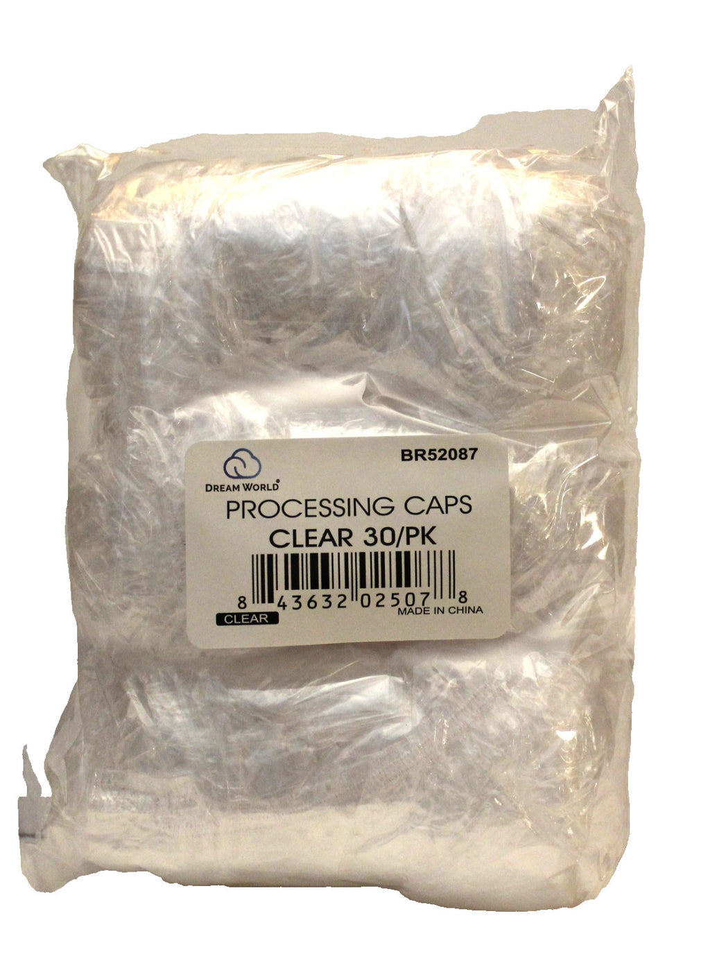 Disposable Clear Hair Processing Caps for Shower Salon Travel 30 Pack