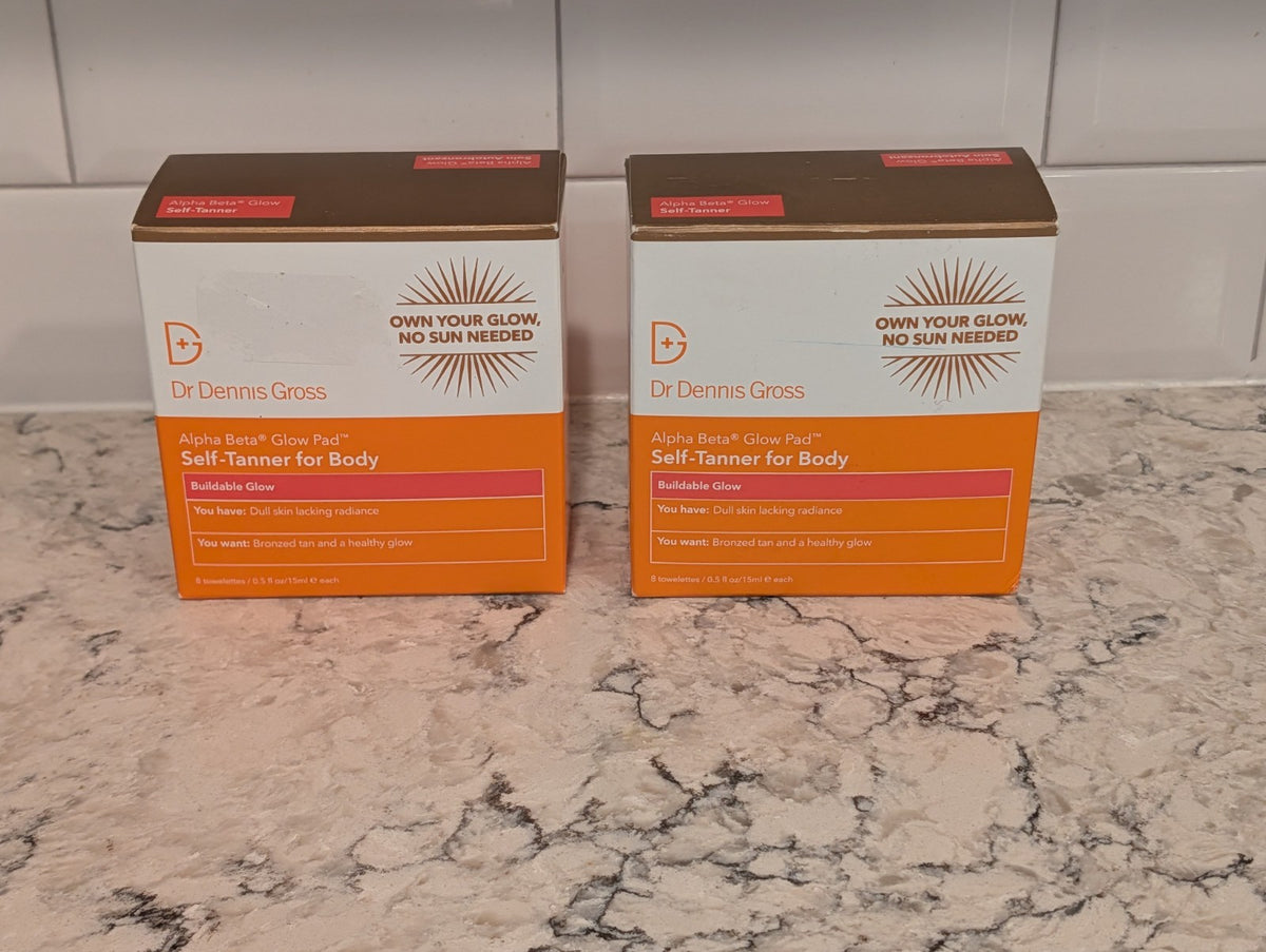 Self-Tanner Towelettes for Body - 2 Boxes of Alpha Beta Glow Pads