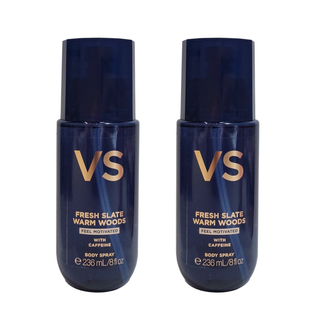 Victoria's Secret Body Mist Set - Clean Slate & Warm Woods, 8 oz Each