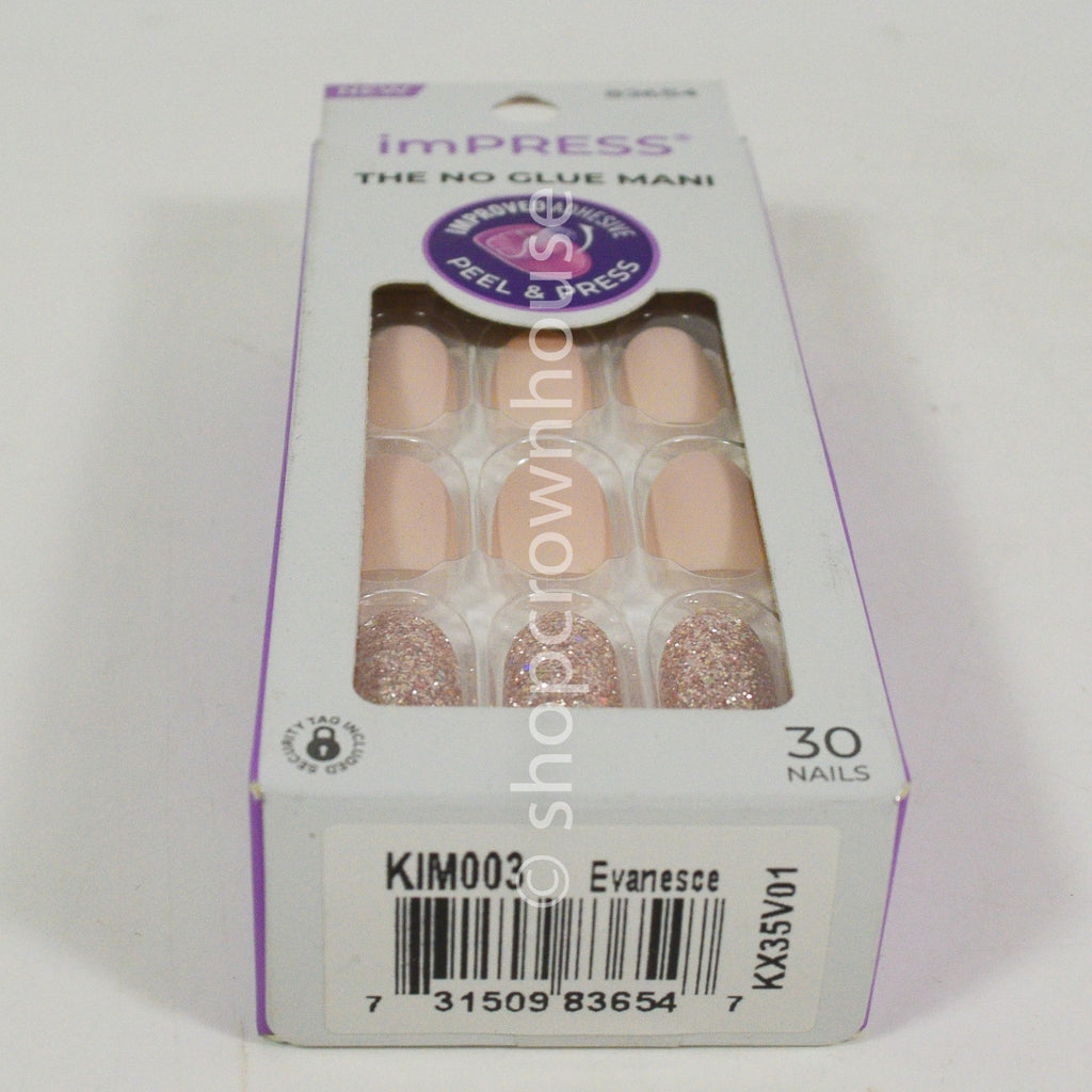 Peel & Press Nail Wraps Short Length - Evanesce #83654, No Glue, Easy Manicure