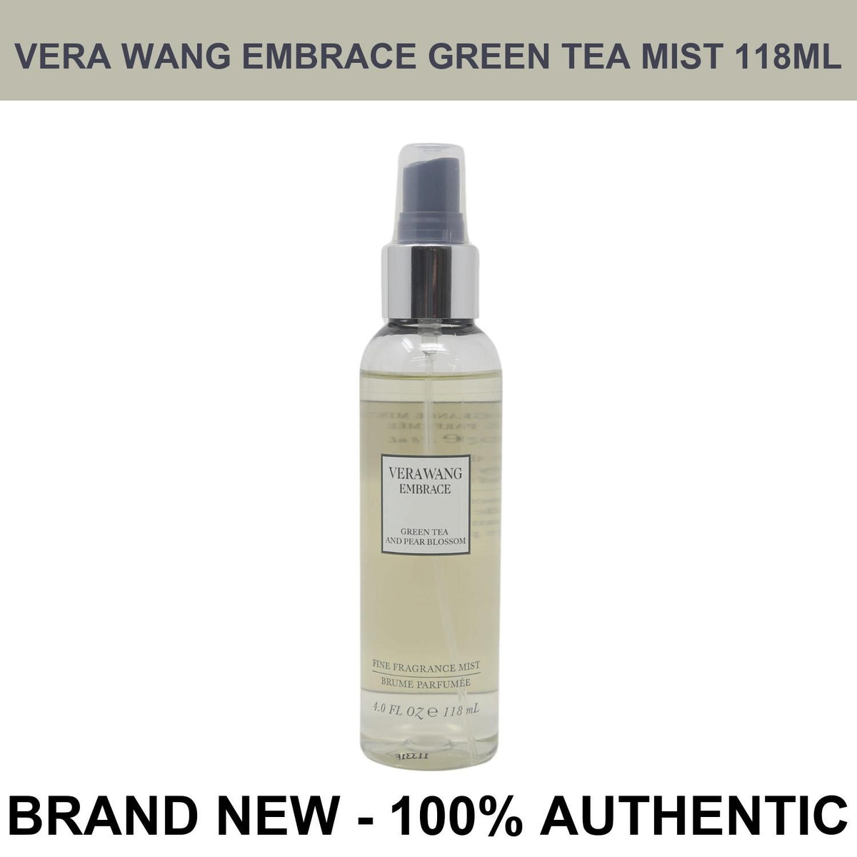 Vera Wang Embrace Body Mist 4 oz Green Tea & Pear Blossom Fragrance