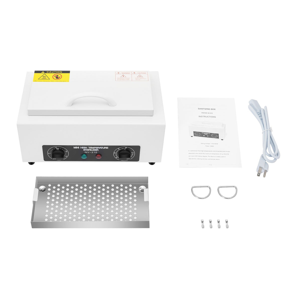 Electric Dental and Nail Tool Sterilizer Box | Metal Heat Disinfection Machine 200°C