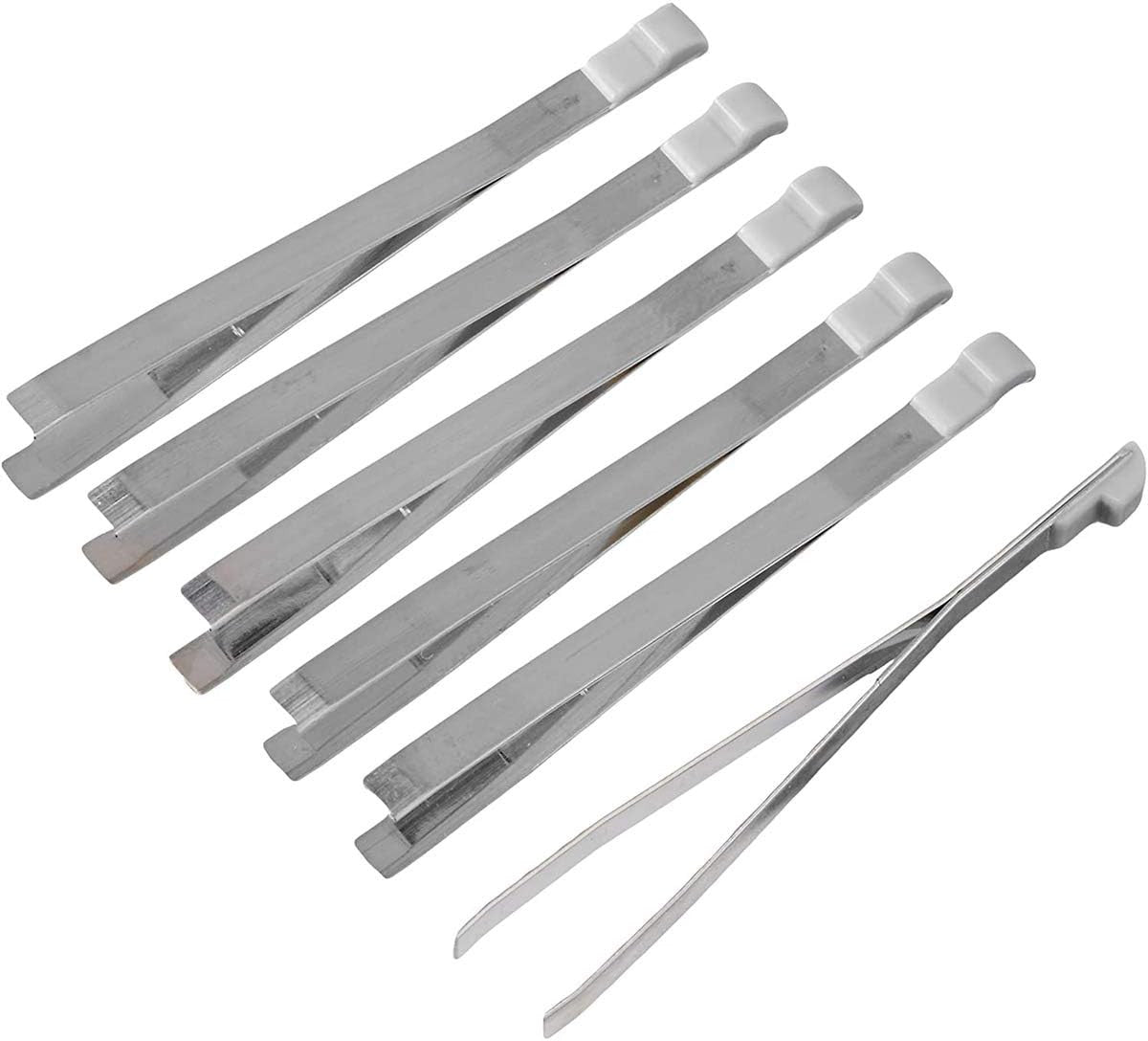 Victorinox Small Stainless Steel Tweezers Set - Pack of 6, Compact & Durable