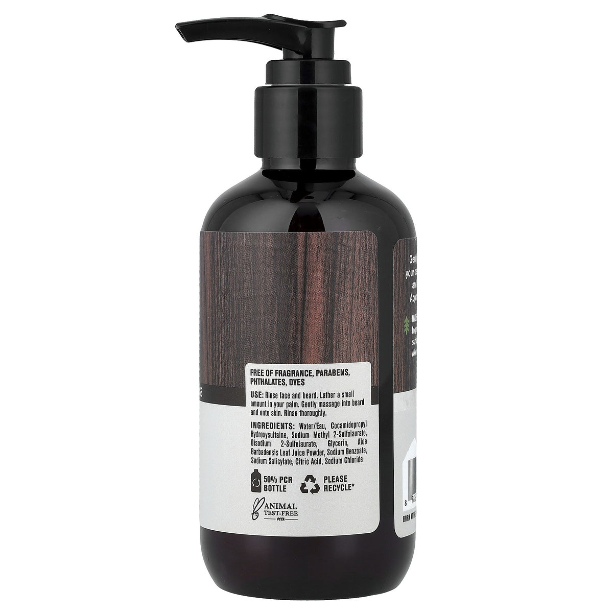 Sensitive Skin Beard and Face Wash - Unscented, 6.7 fl oz