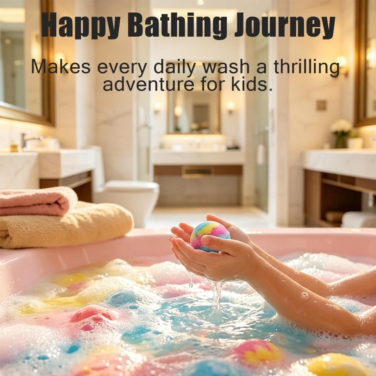 Kids Bath Bomb Set with Surprise Inside - Organic Ocean-Themed Bubble Bath Toys