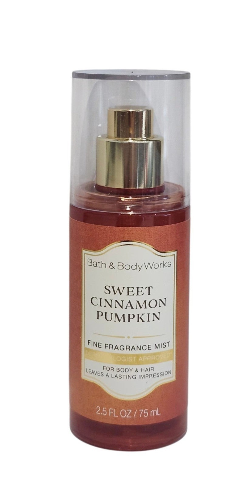 Bath & Body Works Sweet Cinnamon Pumpkin Body Mist 2.5 oz Travel Size