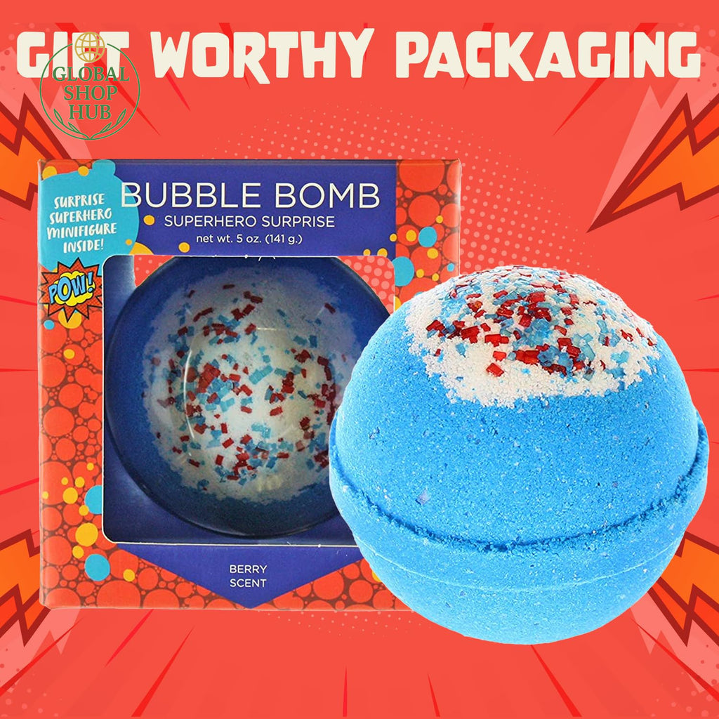 Superhero Bath Bombs for Kids with Surprise Toys - 1 Pack