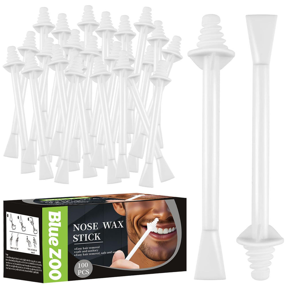 100Pcs Nose Wax Applicator Sticks for Hair Removal & Facial Cleaning