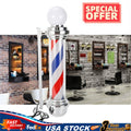 Rotating LED Barber Shop Pole Light Sign with Red, White, Blue Stripes