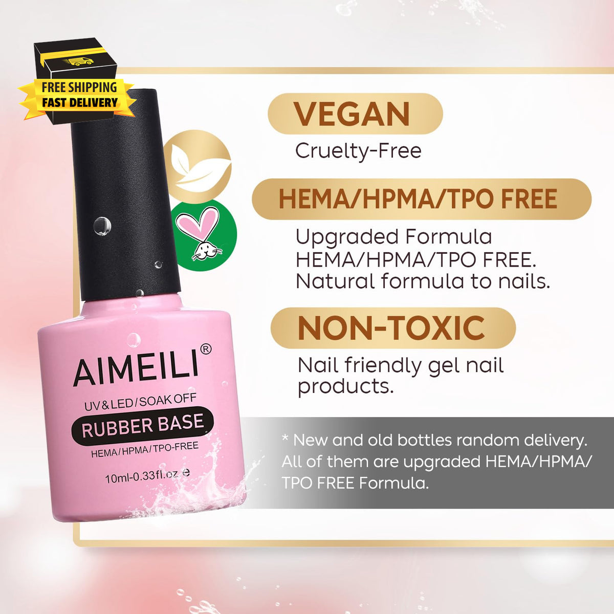 Rubber Base Gel Nail Polish 4-in-1 Strengthen & Protect - 10ml