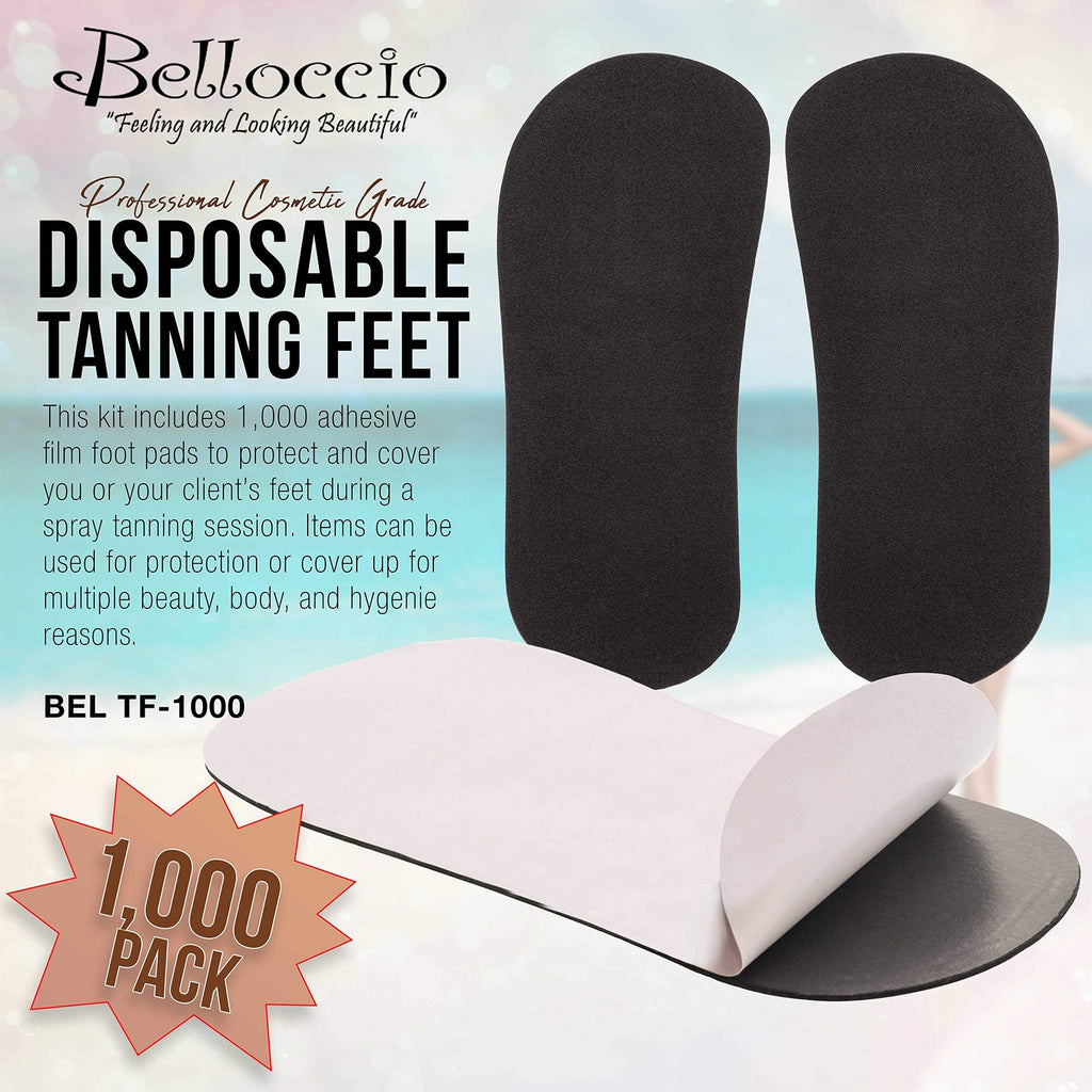 Disposable Tanning Feet Pads - Hygienic Foot Protectors for Spray Tanning, 100 Pairs