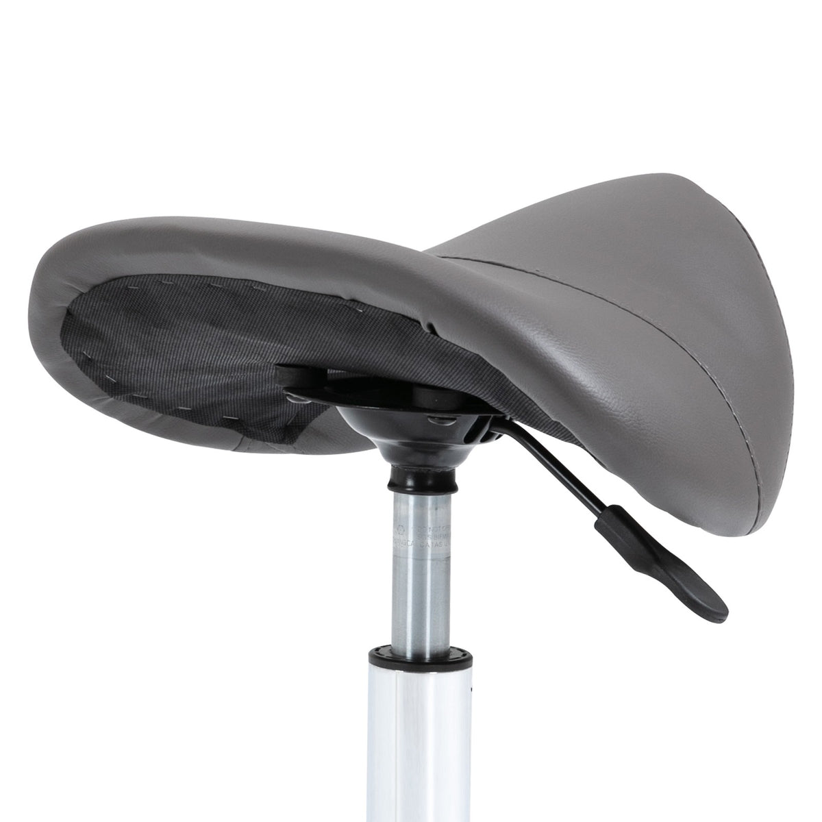 Adjustable Faux Leather Bar Stool with Chrome Legs and 360° Swivel