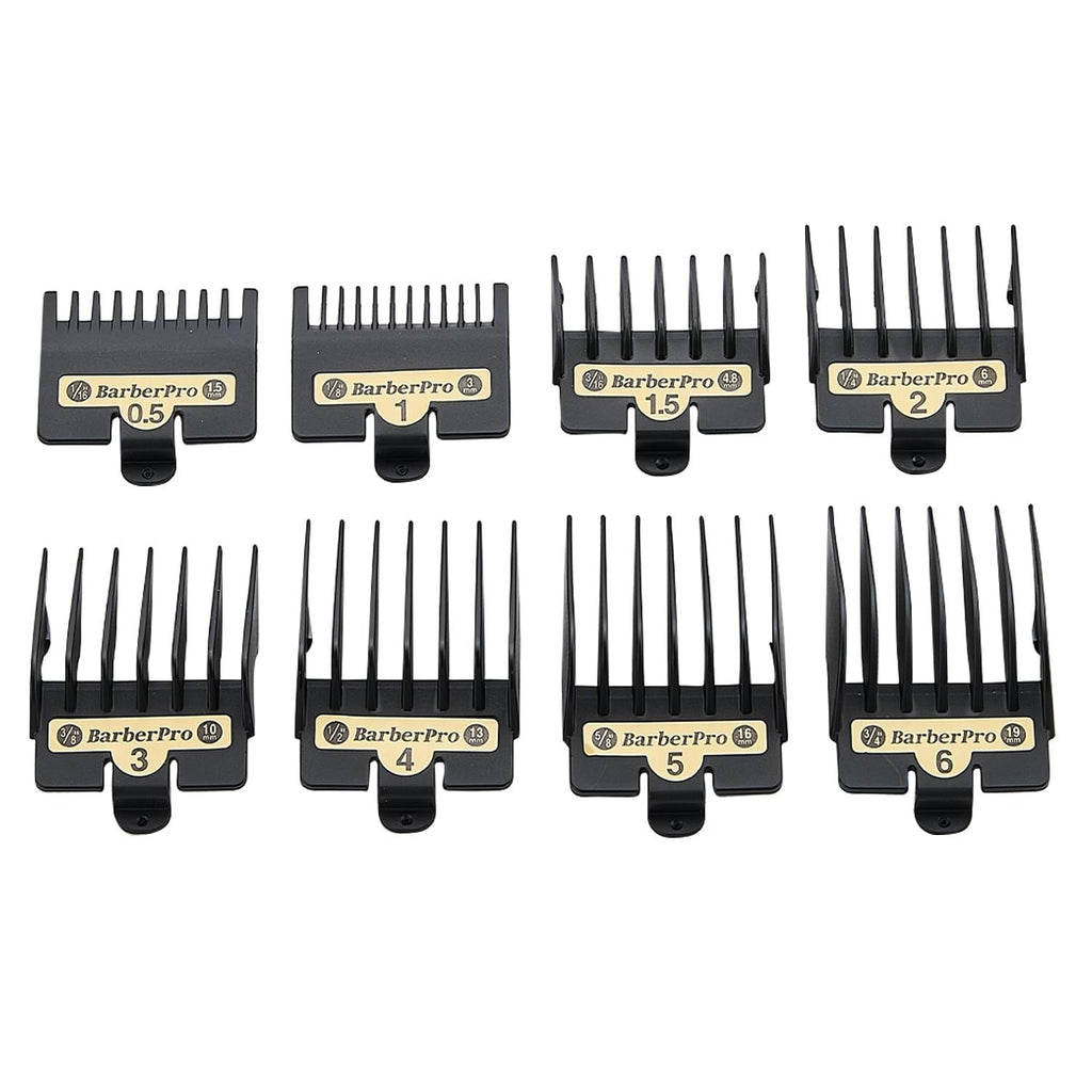 8PCS Hair Clipper Guard Set for BaBylissPRO Clippers - Multiple Lengths