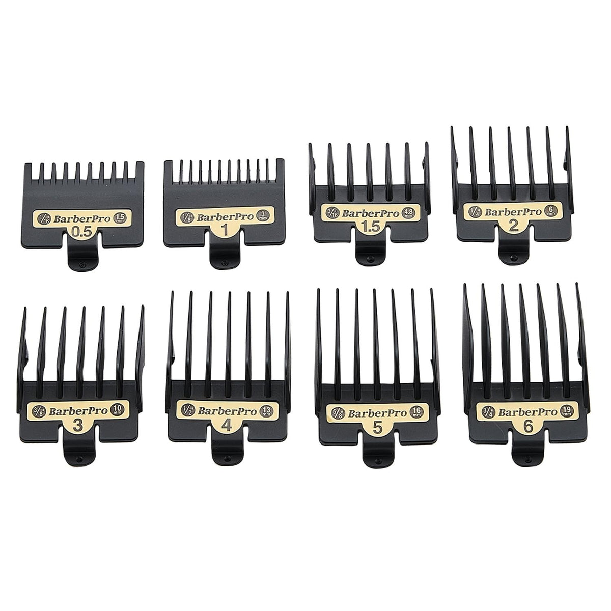 8PCS Hair Clipper Guard Set for BaBylissPRO Clippers - Multiple Lengths