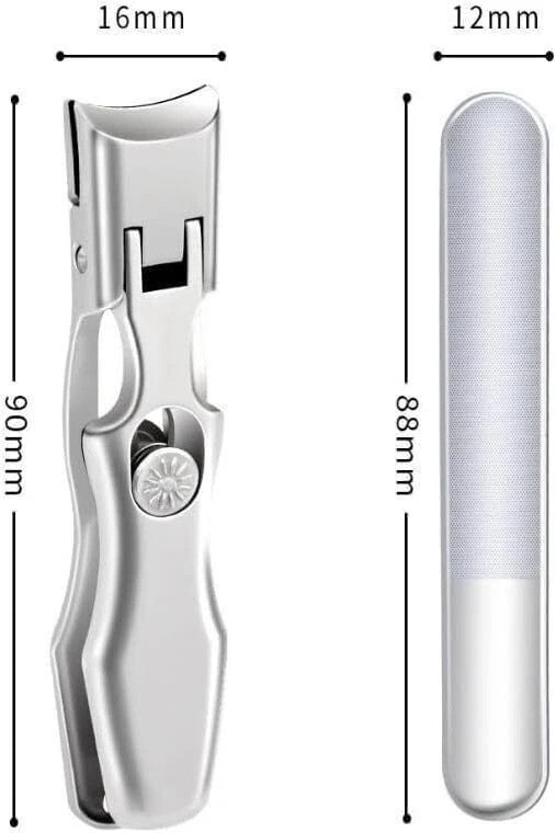 Stainless Steel Nail Clipper Set for Men Women - Ultra Sharp & Durable