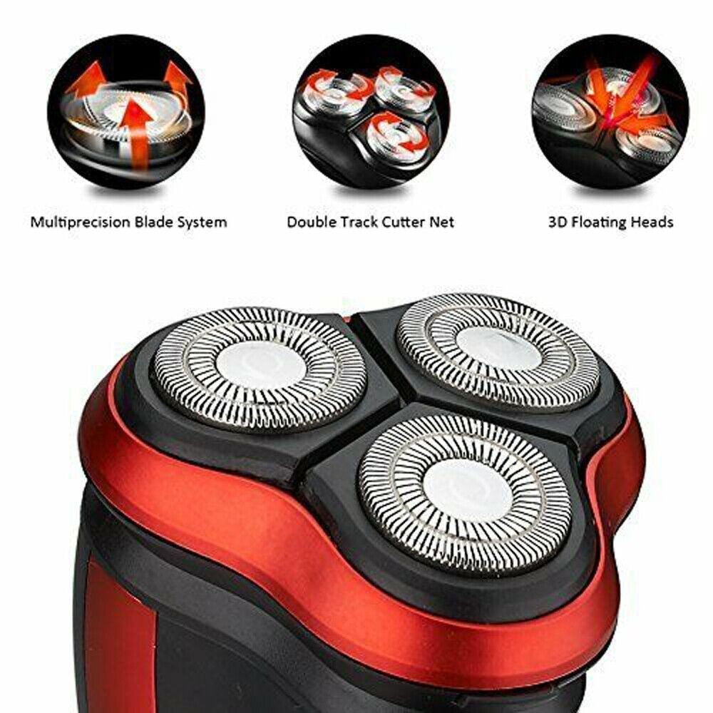 Men's Waterproof Electric Shaver with Pop-Up Trimmer - Cordless Wet & Dry Razor
