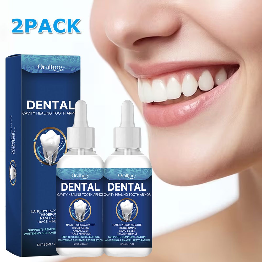 Dental Cavity Healing Serum with Hydroxyapatite & Gum Repair - 2 Pack