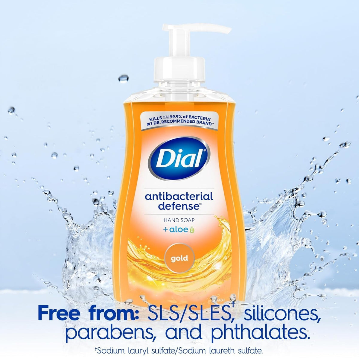 Antibacterial Liquid Hand Soap with Aloe Vera - Gold, 11 fl oz Pack of 4