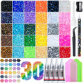 Resin Rhinestones Kit 40000 Pcs with Adhesive and Tools for DIY Crafts