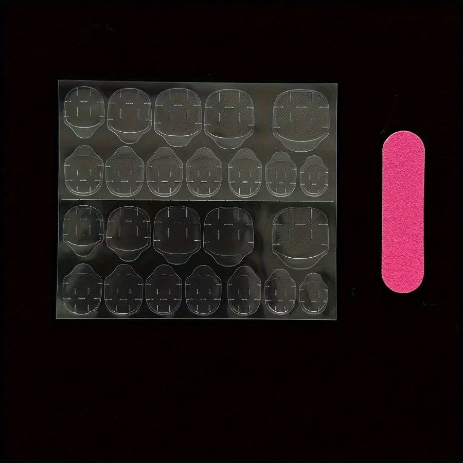 Handmade Press-On Nails Set 100pcs - Mix of 10 Paris Style Fake Nails