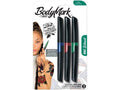 Bic BodyMark Old School Temporary Tattoo Marker Set of 3 for Skin