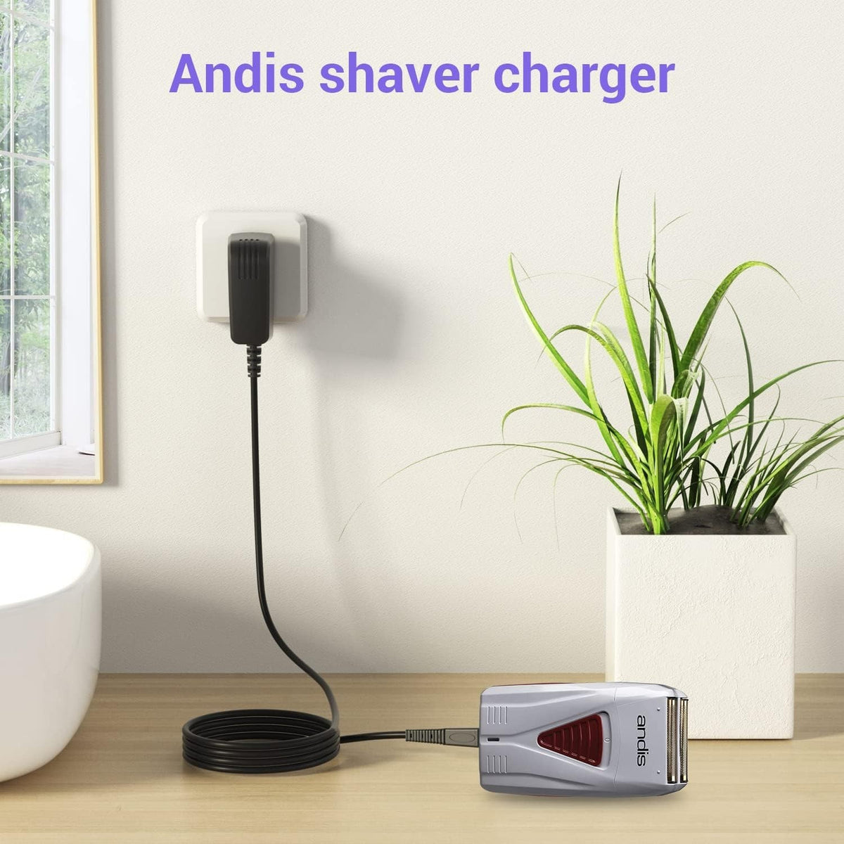 5V 1A Power Adapter for Andis Foil Shavers - Reliable Safety-Certified Charger