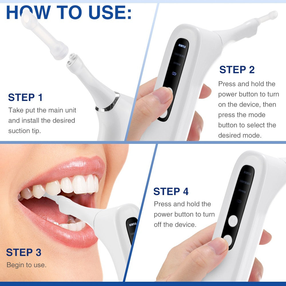Electric Tonsil Stone Remover Kit with LED Light & Adjustable Suction Modes