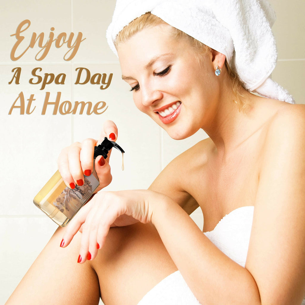 Luxury Spa Gift Basket for Women - Honey & Almond Bath Set