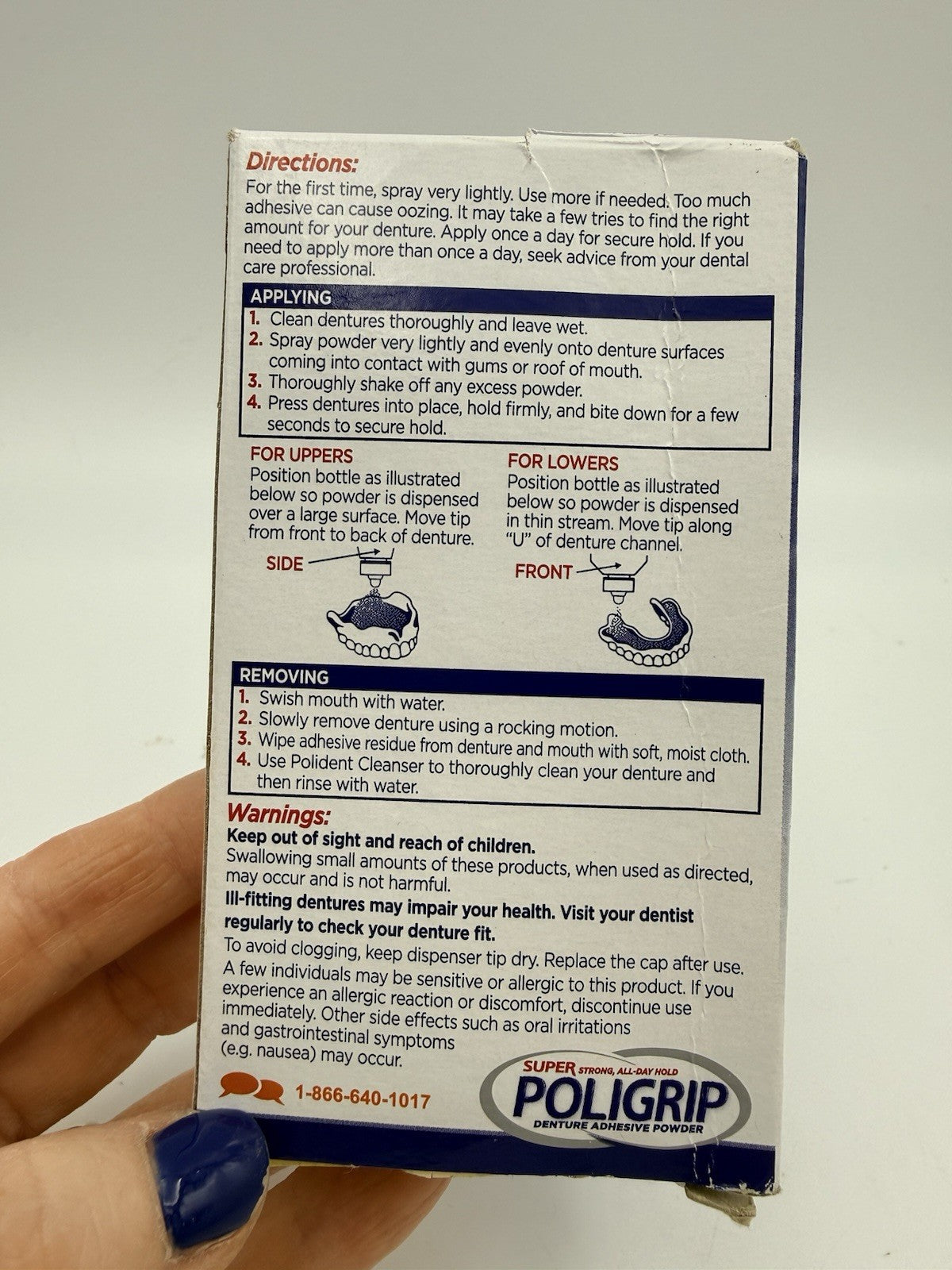 Poligrip Super PoliGrip Denture Powder 12-Hour Hold 1.6oz