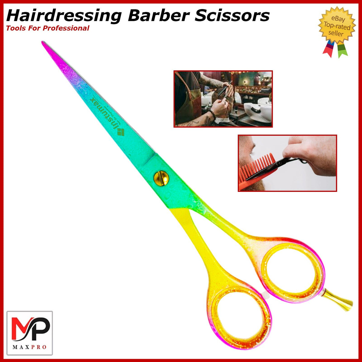 Professional Hairdressing Scissors - Sharp Barber Salon Hair Cutting Razor Shear